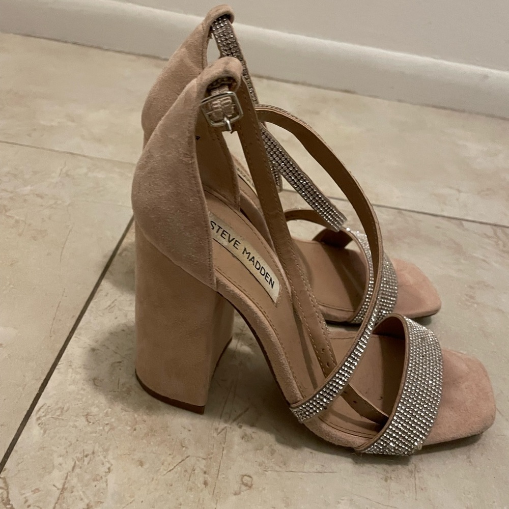 Steve Madden Tan Block Heel Sandals